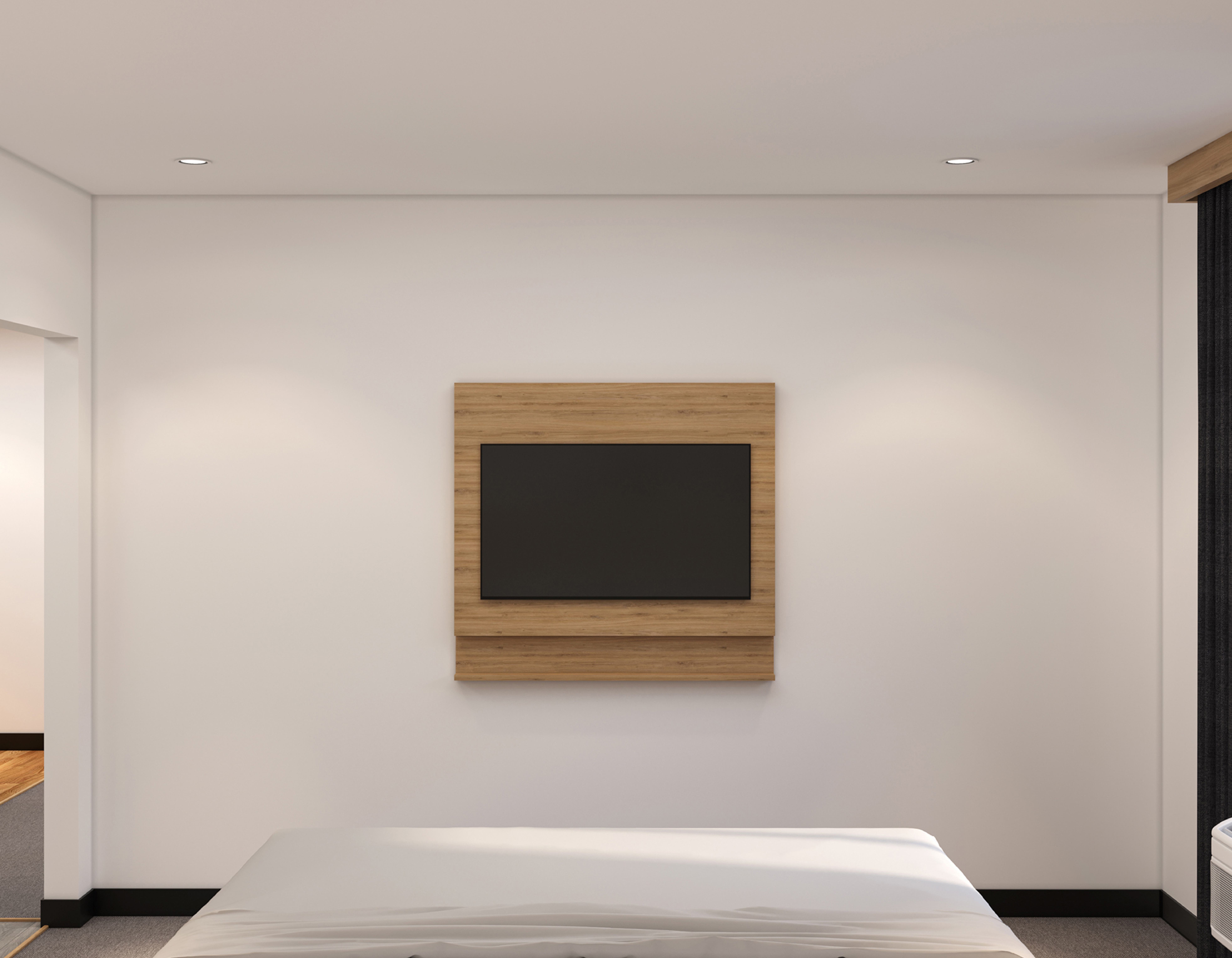 Guest room wall-mounted TV panel